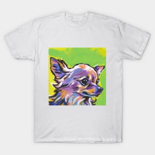 Chi Chi Dog Bright colorful pop dog art T-Shirt